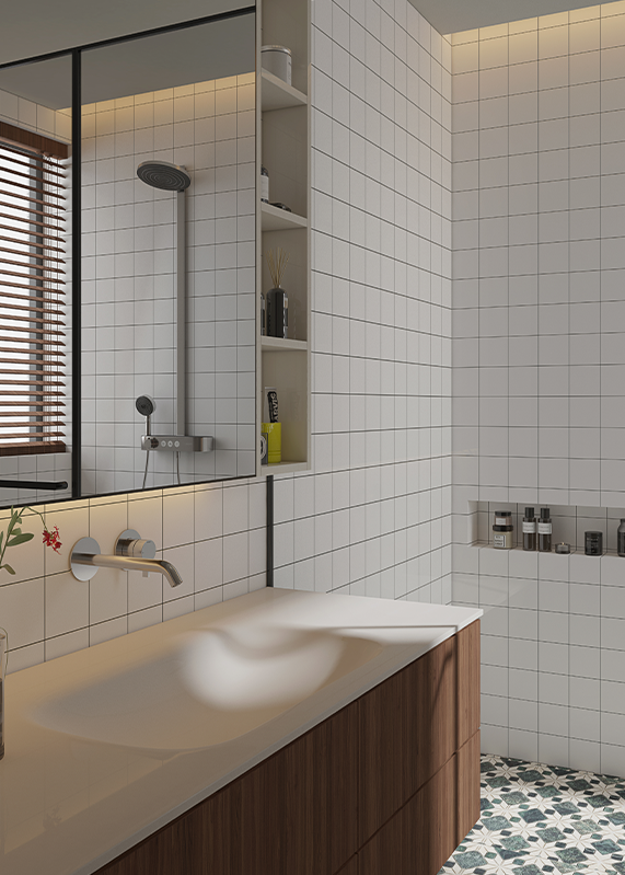 Quick Installation, Class A Fire Rating Minecore Easytile Calcium Silicate Wall Panel